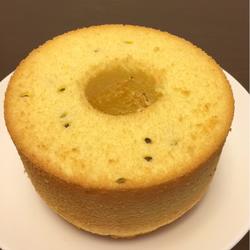 Passion fruit chiffon cake (7-inch hollow mold)