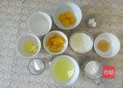 Cream yellow peach cake roll recipe 1