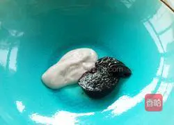 Blueberry Illustration of how to make melted beans 2