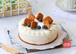 Illustration of how to make caramel black tea cheesecake 17