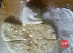 Illustration of how to make scallion pancakes 6