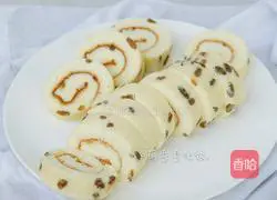Illustration of how to make raisin cake rolls 19