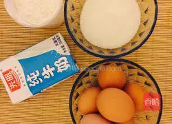 Illustration of how to make chiffon cake (eight inches) 1