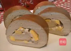 Mango Cake Roll Recipe Illustration 17