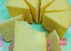 Illustration of how to make six-inch chiffon cake (plain flour version) 14