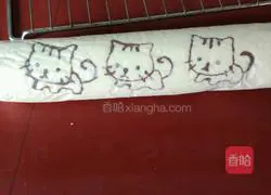 Cat Cake Roll Recipe Illustration 14