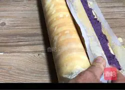 Purple Sweet Potato Cake Roll Recipe Illustration 16