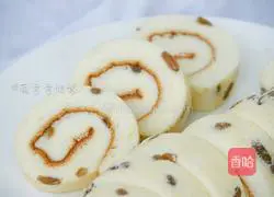 Illustration of how to make raisin cake rolls 20
