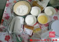 Illustration of how to make chiffon cake 2