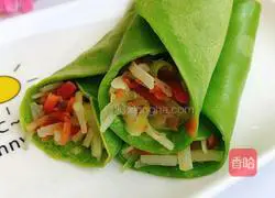 Potato, carrot and green vegetable cake recipe 17