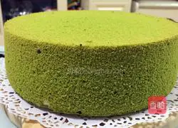 Matcha chiffon cake Illustration of practice 14
