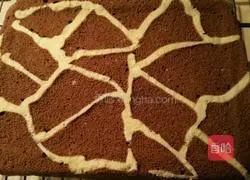 Giraffe cake roll recipe illustration 8