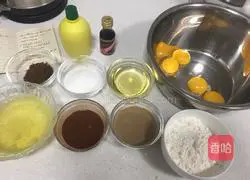 Coffee Vanilla Cocoa Flavor Chiffon Cake Recipe Illustration 2