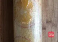 Illustration of how to make orange and meat floss cake rolls 20