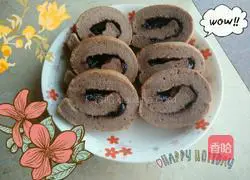 Cocoa Blueberry Cake Roll Recipe Illustration 19