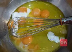 Illustration of how to make chiffon cake 4