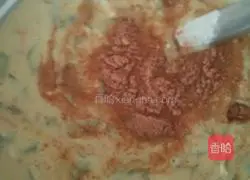 Illustration of how to make cilantro and carrot pancakes 3