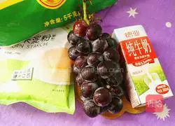 Illustration of how to make grape milk pancakes (round) 1