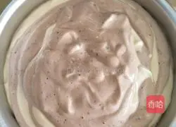 Illustration of how to make chiffon banma pattern cake 15