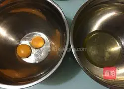 Illustration of making six-inch cocoa chiffon cake 3