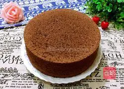 Illustration of how to make eight-inch cocoa chiffon cake 15