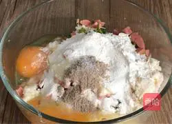 Illustration of how to make leaf bean dregs cake 8