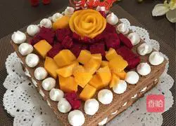 Fresh Fruit Cream Naked Cake Recipe Illustration 23