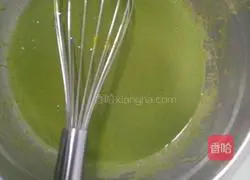 Matcha Illustration of how to make chiffon cake 3