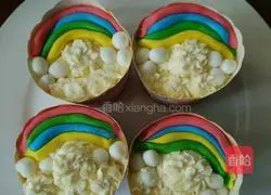 Rainbow fondant cupcakes Practice illustration 4