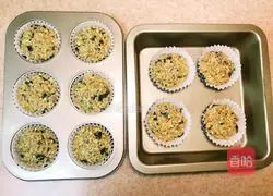 Illustration of how to make oatmeal, seaweed and meat floss muffins (low fat and light calorie) 10