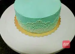 Illustration of how to make flower light cream cake 4