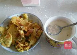 Cucumber cake (Illustration of how to make breakfast for a girl who wants to lose weight 5