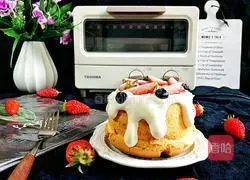 Strawberry Cream Cake Recipe Illustration 16