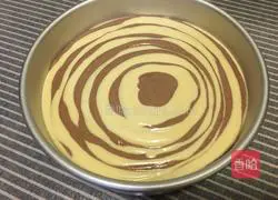 Zebra pattern Illustration of how to make chiffon cake 15