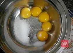 Illustration of how to make green onion salty chiffon cake 3