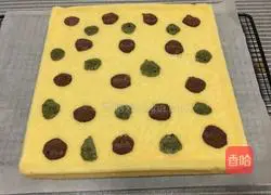 Illustration of how to make polka dot cake rolls 16