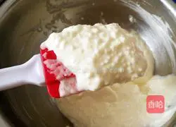 Illustration of how to make split egg rice flour sponge cake 10