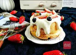 Strawberry Cream Cake Recipe Illustration 17