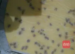 Illustration of how to make raisin cake roll 9