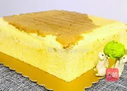 Illustration of how to make chiffon cake square mold 12