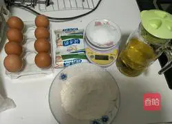 Illustration of how to make chiffon cake 1