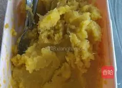 Illustration of how to make sweet potato cake 1