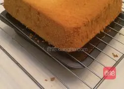 Illustration of how to make chiffon cake (square) 14