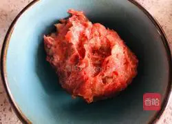 Baby food supplement, illustration of how to make pan-fried meatloaf 6