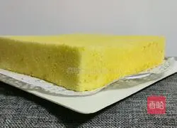 Illustration of how to make chiffon cake square mold 13