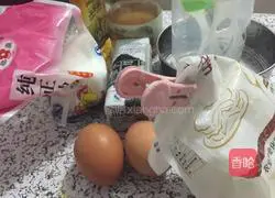 Illustration of how to make chiffon cake 1