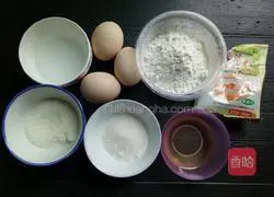 Illustration of how to make chiffon cake (eight-inch) 1