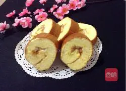 Illustration of how to make meat floss salad cake roll 12