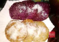 Purple potato cake and taro cake recipe 4