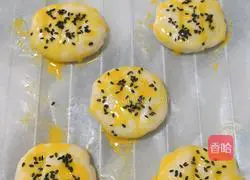 Illustration of making honey bean cheese cake 10